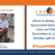 Alison is doing a 48 hour Sponsored Silence for FND Hope UK